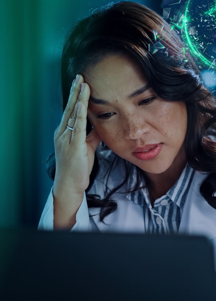 Persona con migraña